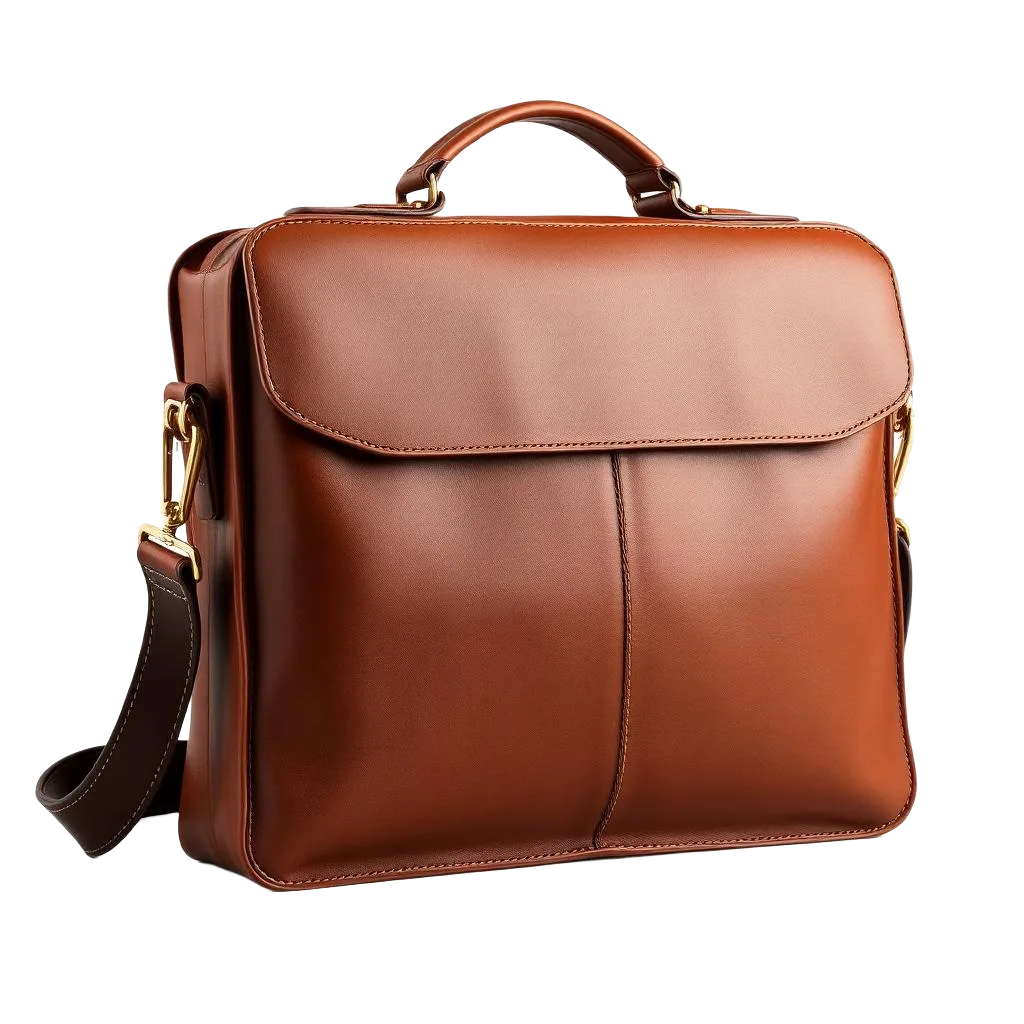 Cognac Soft Leather Laptop Sleeve — 13"