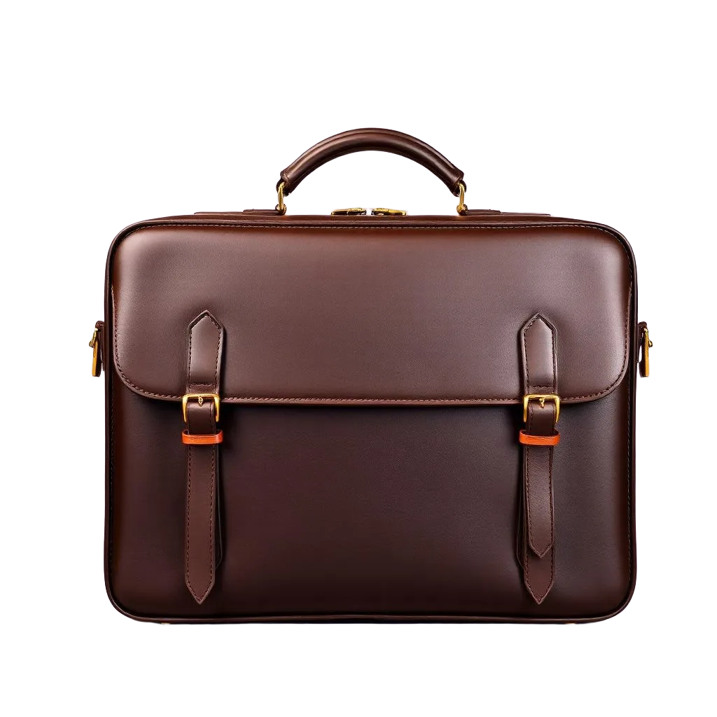 Executive Shoulder Laptop Carrier — Chestnut
