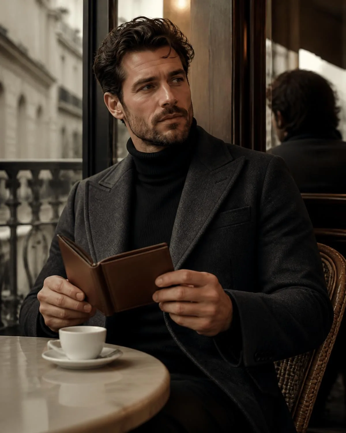 The Bifold — HA Leather Craft worn in Paris